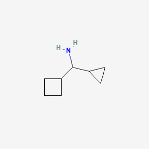 molecular formula C8H15N B2354795 Cyclobutyl(cyclopropyl)methanamine CAS No. 1270498-67-3