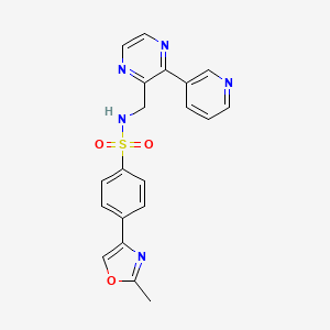 4-(2-methyloxazol-4-yl)-N-((3-(pyridin-3-yl)pyrazin-2-yl)methyl)benzenesulfonamide