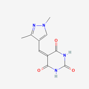 5-((1,3-dimethyl-1H-pyrazol-4-yl)methylene)pyrimidine-2,4,6(1H,3H,5H)-trione
