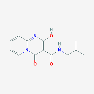 molecular formula C13H15N3O3 B2354818 2-hydroxy-N-isobutyl-4-oxo-4H-pyrido[1,2-a]pyrimidine-3-carboxamide CAS No. 886898-53-9
