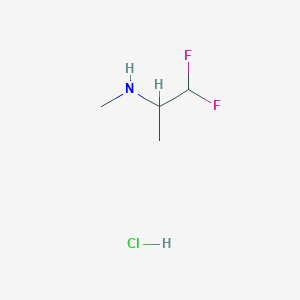 1,1-Difluoro-N-methylpropan-2-amine;hydrochloride