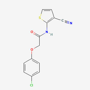 2-(4-chlorophenoxy)-N-(3-cyanothiophen-2-yl)acetamide
