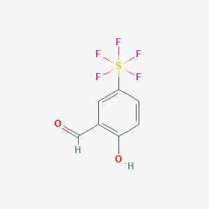 3-Formyl-4-hydroxyphenylsulphur pentafluoride