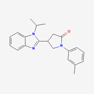 4-(1-isopropyl-1H-benzo[d]imidazol-2-yl)-1-(m-tolyl)pyrrolidin-2-one