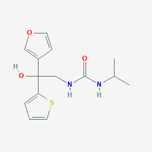 1-(2-(Furan-3-yl)-2-hydroxy-2-(thiophen-2-yl)ethyl)-3-isopropylurea