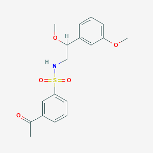 3-acetyl-N-(2-methoxy-2-(3-methoxyphenyl)ethyl)benzenesulfonamide