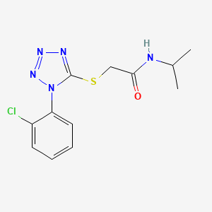 2-((1-(2-chlorophenyl)-1H-tetrazol-5-yl)thio)-N-isopropylacetamide