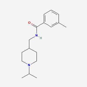 molecular formula C17H26N2O B2354893 N-((1-isopropylpiperidin-4-yl)methyl)-3-methylbenzamide CAS No. 946326-86-9