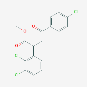 molecular formula C17H13Cl3O3 B2354896 Methyl 4-(4-chlorophenyl)-2-(2,3-dichlorophenyl)-4-oxobutanoate CAS No. 344280-40-6