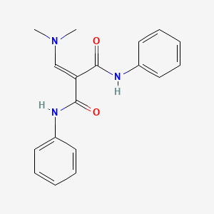 molecular formula C18H19N3O2 B2354900 2-[(二甲氨基)亚甲基]-N~1~,N~3~-二苯基丙二酰胺 CAS No. 339009-33-5