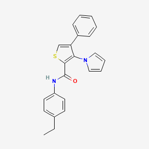 N-(4-ethylphenyl)-4-phenyl-3-(1H-pyrrol-1-yl)thiophene-2-carboxamide