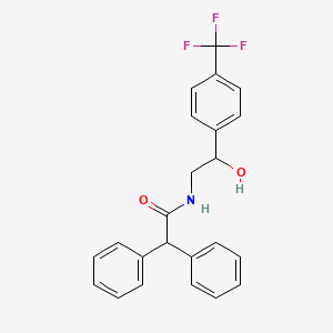 N-(2-hydroxy-2-(4-(trifluoromethyl)phenyl)ethyl)-2,2-diphenylacetamide