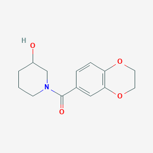 (2,3-Dihydrobenzo[b][1,4]dioxin-6-yl)(3-hydroxypiperidin-1-yl)methanone