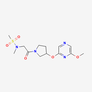 N-(2-(3-((6-methoxypyrazin-2-yl)oxy)pyrrolidin-1-yl)-2-oxoethyl)-N-methylmethanesulfonamide