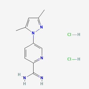 5-(3,5-dimethyl-1H-pyrazol-1-yl)pyridine-2-carboximidamide dihydrochloride