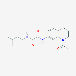 molecular formula C18H25N3O3 B2354920 N1-(1-acetyl-1,2,3,4-tetrahydroquinolin-7-yl)-N2-isopentyloxalamide CAS No. 898465-70-8