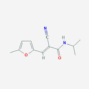 (2E)-2-cyano-3-(5-methylfuran-2-yl)-N-(propan-2-yl)prop-2-enamide