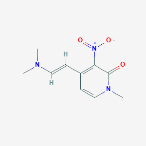 4-[2-(Dimethylamino)ethenyl]-1-methyl-3-nitro-1,2-dihydropyridin-2-one