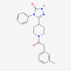 5-{1-[(3-methylphenyl)acetyl]piperidin-4-yl}-4-phenyl-2,4-dihydro-3H-1,2,4-triazol-3-one