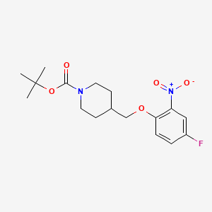 tert-Butyl 4-[(4-fluoro-2-nitrophenoxy)methyl]piperidine-1-carboxylate