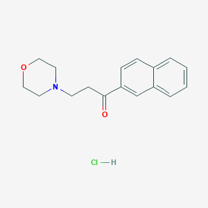 molecular formula C17H20ClNO2 B2354972 3-(Morpholin-4-yl)-1-(naphthalen-2-yl)propan-1-one hydrochloride CAS No. 674284-85-6