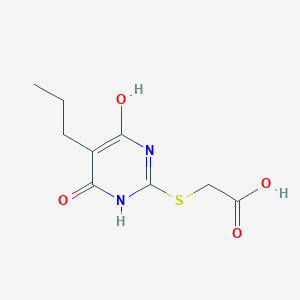 (4-Hydroxy-6-oxo-5-propyl-1,6-dihydro-pyrimidin-2-ylsulfanyl)-acetic acid