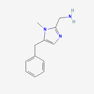 molecular formula C12H15N3 B2354982 (5-Benzyl-1-methylimidazol-2-yl)methanamine CAS No. 2287275-04-9