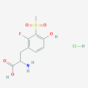 2-Amino-3-(2-fluoro-4-hydroxy-3-methanesulfonylphenyl)propanoic acid hydrochloride