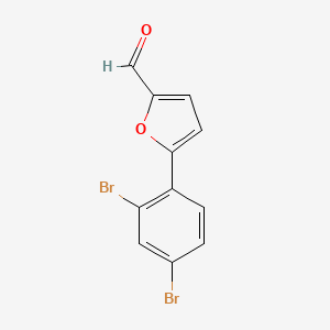 molecular formula C11H6Br2O2 B2354991 5-(2,4-Dibromophenyl)furan-2-carbaldehyde CAS No. 401636-41-7