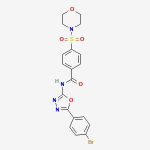 N-(5-(4-bromophenyl)-1,3,4-oxadiazol-2-yl)-4-(morpholinosulfonyl)benzamide
