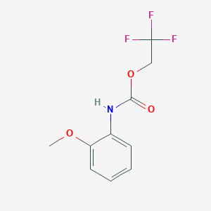 molecular formula C10H10F3NO3 B2355009 2,2,2-trifluoroethyl N-(2-methoxyphenyl)carbamate CAS No. 923237-78-9