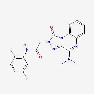 2-(4-(dimethylamino)-1-oxo-[1,2,4]triazolo[4,3-a]quinoxalin-2(1H)-yl)-N-(5-fluoro-2-methylphenyl)acetamide