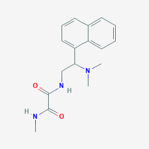 molecular formula C17H21N3O2 B2355026 N1-(2-(二甲氨基)-2-(萘-1-基)乙基)-N2-甲基草酰胺 CAS No. 941871-88-1