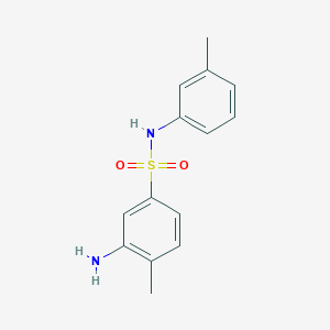 molecular formula C14H16N2O2S B2355043 3-Amino-4-methyl-N-(3-methylphenyl)benzol-1-sulfonamid CAS No. 571162-74-8