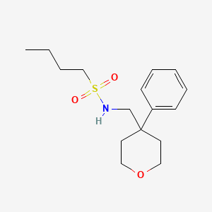 N-[(4-phenyloxan-4-yl)methyl]butane-1-sulfonamide