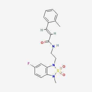 (E)-N-(2-(6-fluoro-3-methyl-2,2-dioxidobenzo[c][1,2,5]thiadiazol-1(3H)-yl)ethyl)-3-(o-tolyl)acrylamide