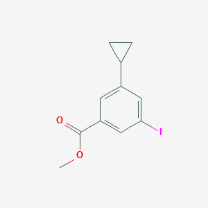 molecular formula C11H11IO2 B2355077 Methyl 3-cyclopropyl-5-iodobenzoate CAS No. 2247974-13-4