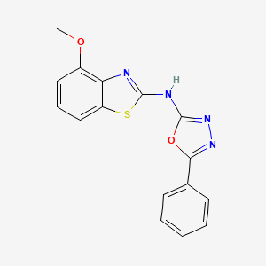 N-(4-methoxy-1,3-benzothiazol-2-yl)-5-phenyl-1,3,4-oxadiazol-2-amine