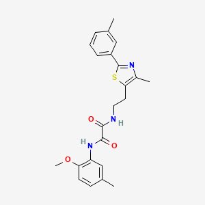 N1-(2-methoxy-5-methylphenyl)-N2-(2-(4-methyl-2-(m-tolyl)thiazol-5-yl)ethyl)oxalamide