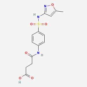 3-({4-[(5-Methyl-1,2-oxazol-3-yl)sulfamoyl]phenyl}carbamoyl)propanoic acid