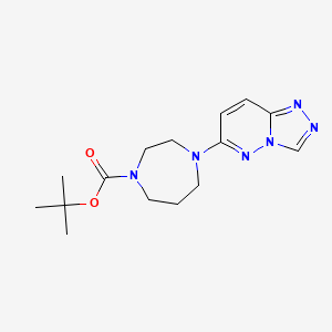 molecular formula C15H22N6O2 B2355125 Tert-butyl 4-([1,2,4]triazolo[4,3-b]pyridazin-6-yl)-1,4-diazepane-1-carboxylate CAS No. 2379978-83-1
