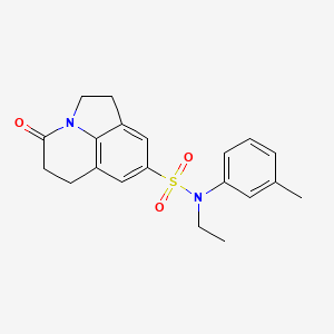 N-ethyl-4-oxo-N-(m-tolyl)-2,4,5,6-tetrahydro-1H-pyrrolo[3,2,1-ij]quinoline-8-sulfonamide