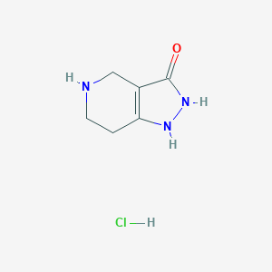 molecular formula C6H10ClN3O B2355150 1H,4H,5H,6H,7H-pyrazolo[4,3-c]pyridin-3-ol hydrochloride CAS No. 1706431-30-2
