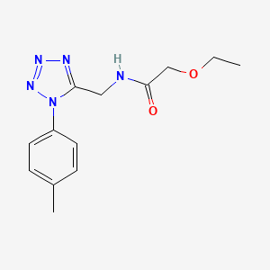 molecular formula C13H17N5O2 B2355154 2-乙氧基-N-((1-(对甲苯基)-1H-四唑-5-基)甲基)乙酰胺 CAS No. 920459-29-6