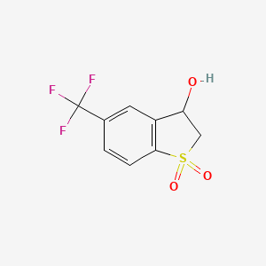 3-Hydroxy-5-(trifluoromethyl)-2,3-dihydrobenzothiophene 1,1-Dioxide