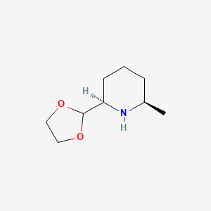 (2R,6R)-2-(1,3-Dioxolan-2-yl)-6-methylpiperidine