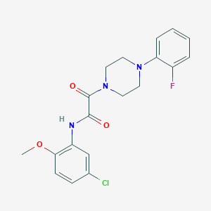 N-(5-chloro-2-methoxyphenyl)-2-[4-(2-fluorophenyl)piperazin-1-yl]-2-oxoacetamide