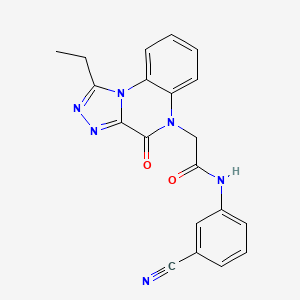N-(3-cyanophenyl)-2-(1-ethyl-4-oxo-[1,2,4]triazolo[4,3-a]quinoxalin-5-yl)acetamide