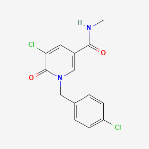 5-chloro-1-(4-chlorobenzyl)-N-methyl-6-oxo-1,6-dihydro-3-pyridinecarboxamide