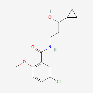 5-chloro-N-(3-cyclopropyl-3-hydroxypropyl)-2-methoxybenzamide